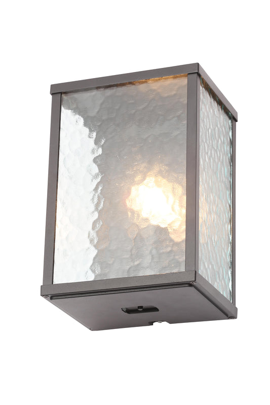 Forum ZN-32069-BLK Keb E27 Frosted Glass Box Lantern IP44 Black