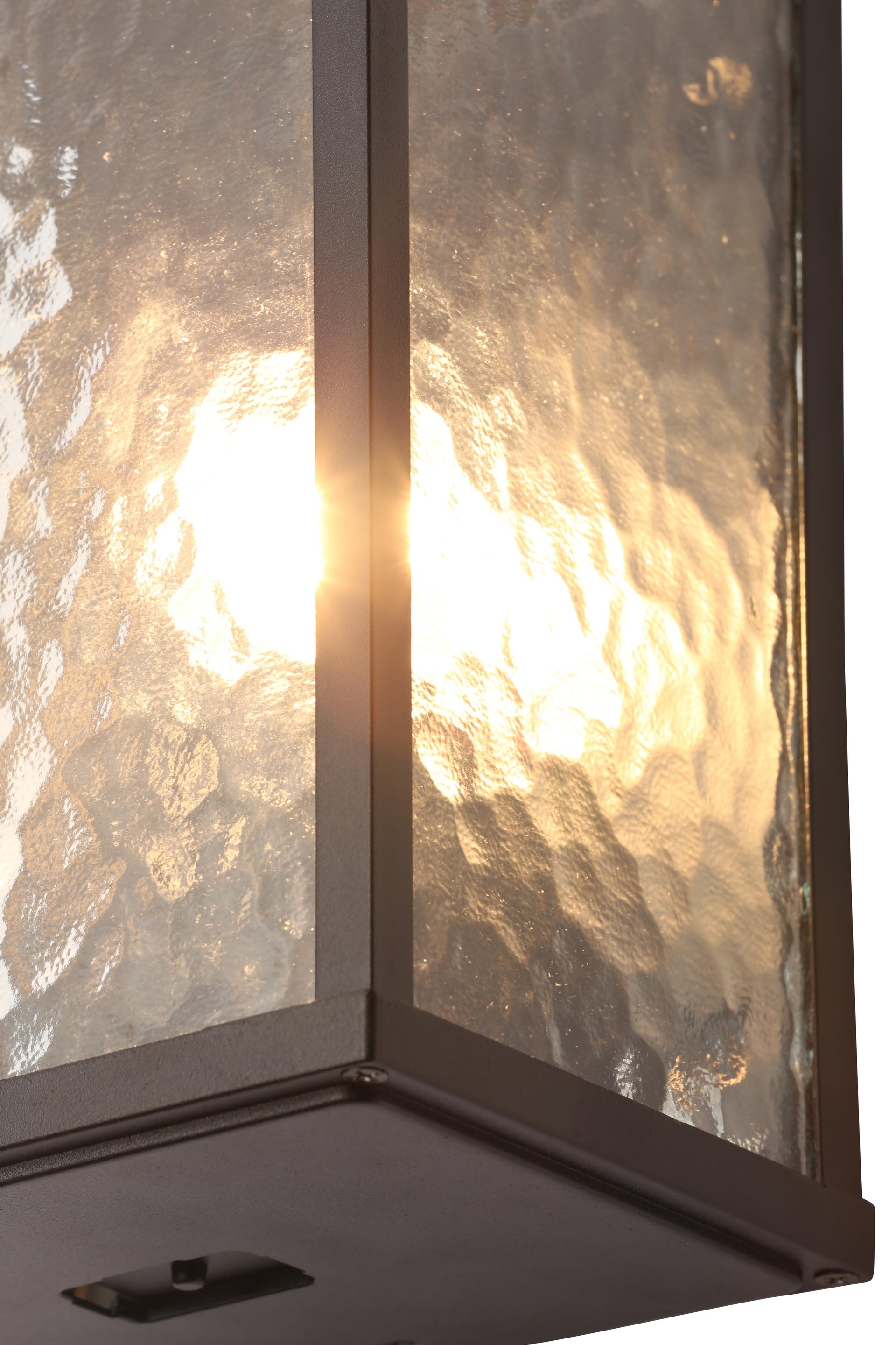 Forum ZN-32069-BLK Keb E27 Frosted Glass Box Lantern IP44 Black