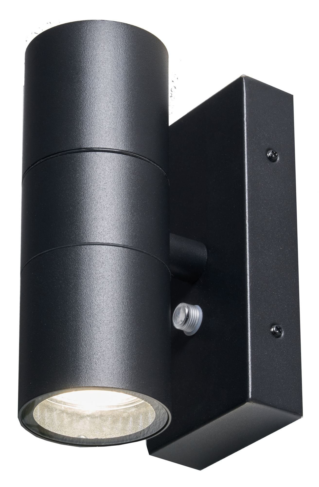 Forum ZN-34022-BLK-65 Leto 2 x GU10 Up / Down Light with Photocell IP65 Black