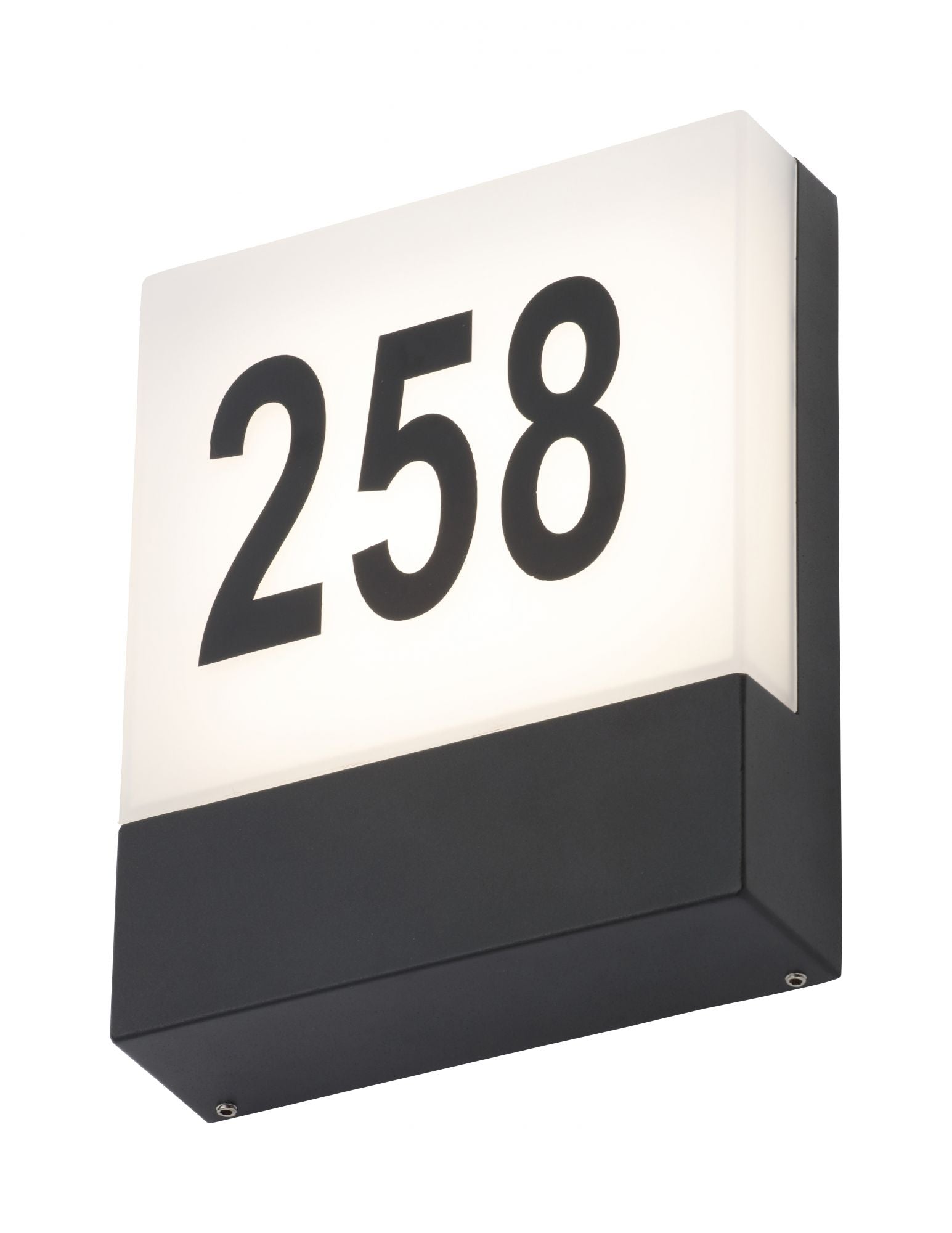 Forum ZN-34044-BLK Iota 6W LED Door Number Sign 4000K IP54 Black