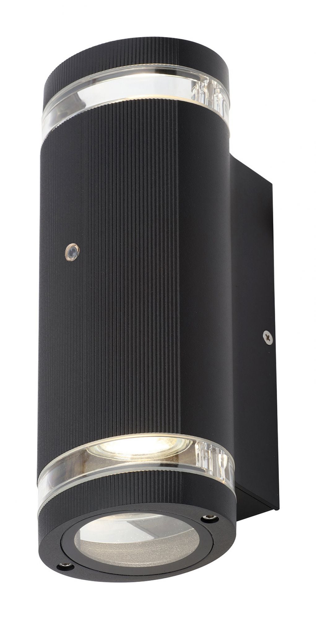 Forum ZN-35685-BLK Helix 2 x GU10 Up / Down Light with Photocell IP44 Black