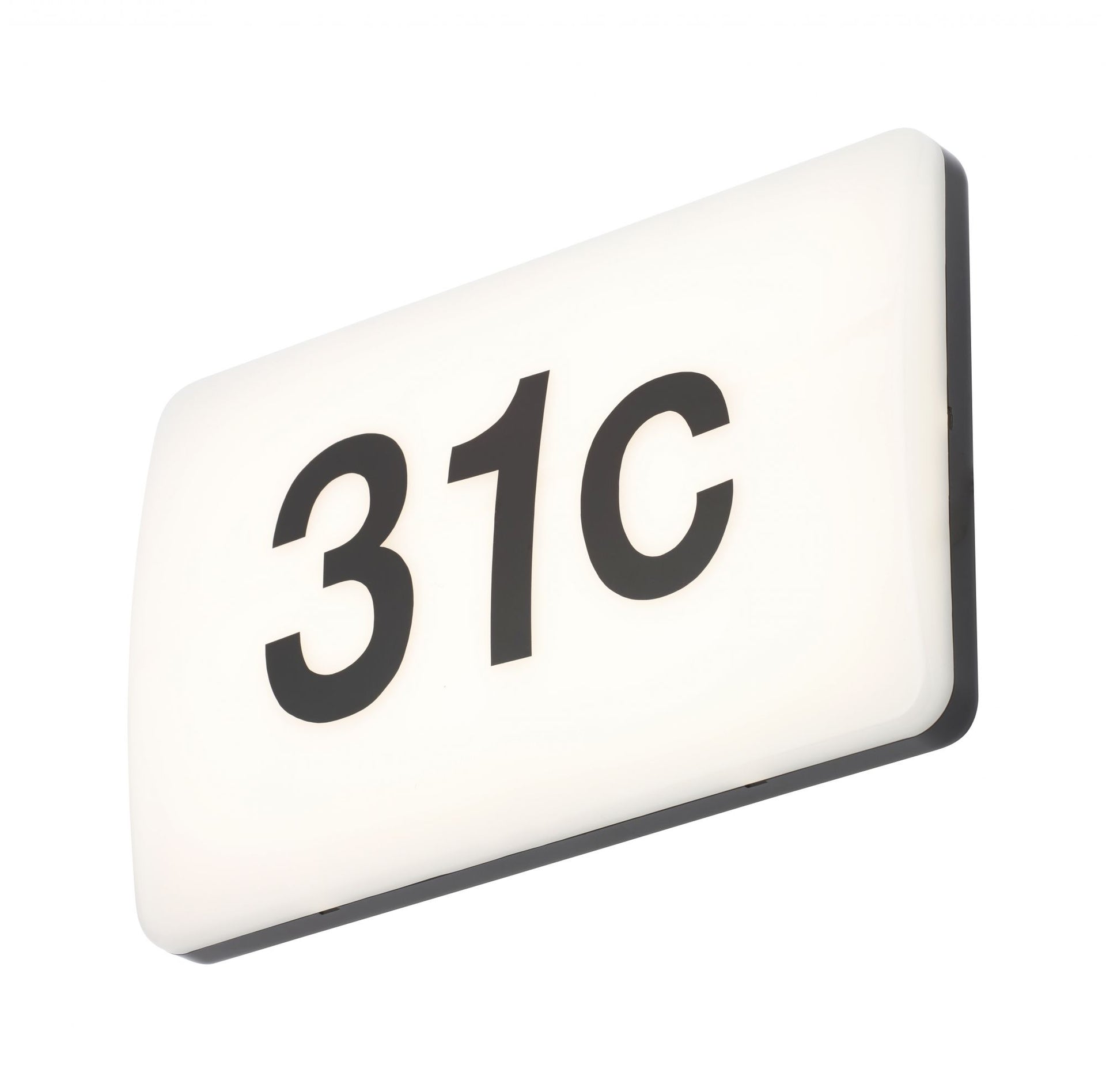 Forum ZN-35689 Mesa 16W LED Door Number Sign 3000K Black