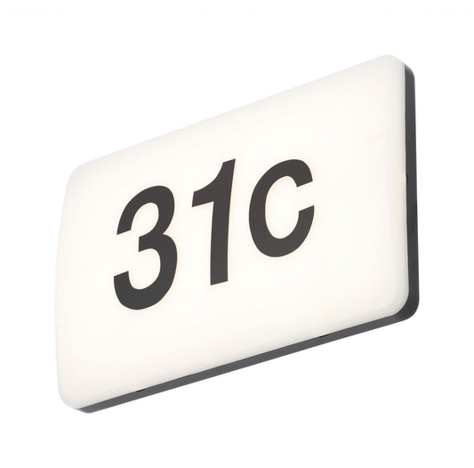 Forum ZN-35689 Mesa 16W LED Door Number Sign 3000K Black