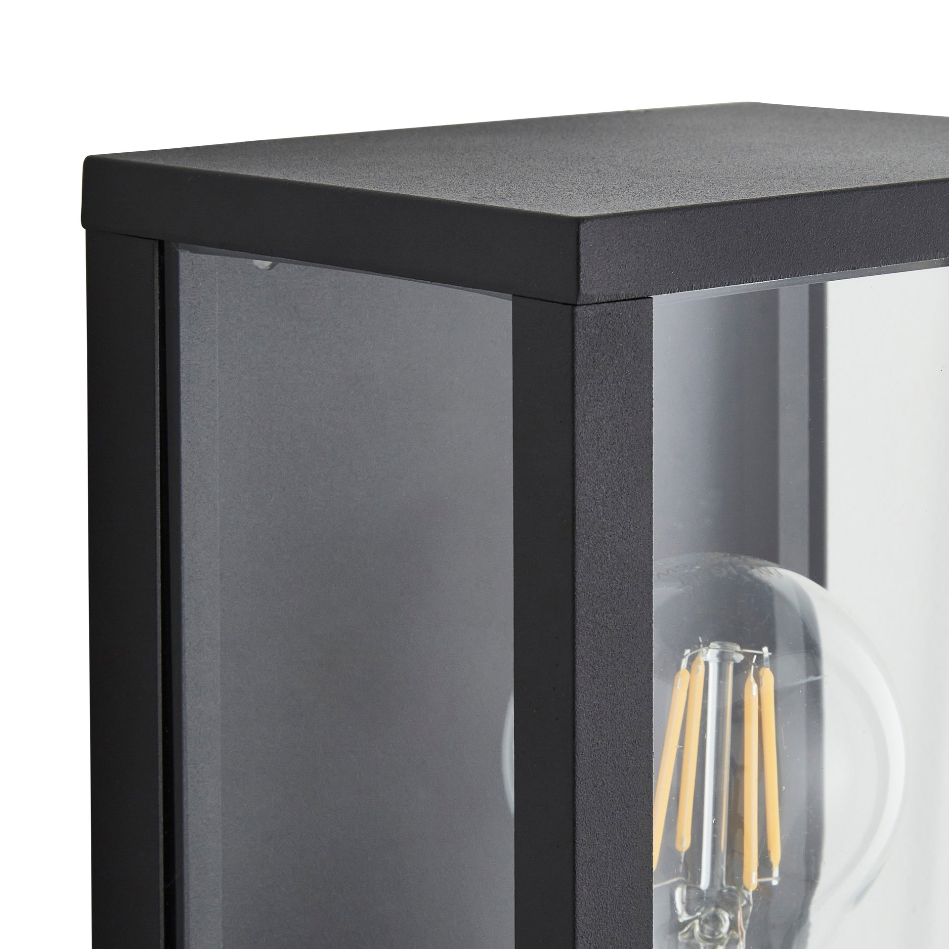 Forum ZN-38640-MBLK Chinon E27 Box Lantern IP44 Matt Black