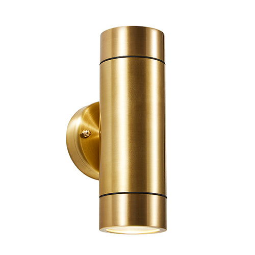 Forum ZN-41102-RBRS Brac 2 x GU10 Up / Down Light IP54 Brass