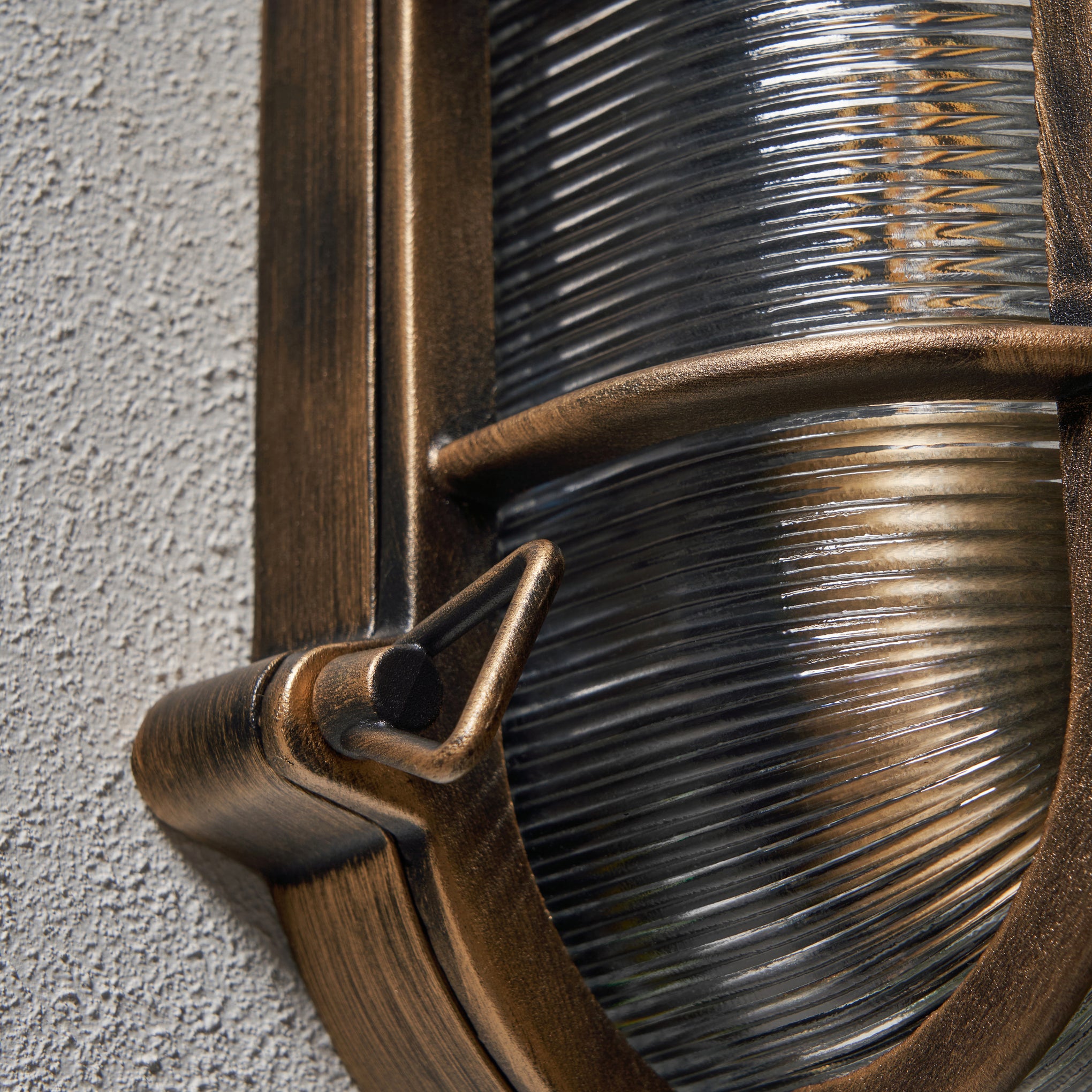 Forum ZN-44230-GLD Davey E27 Caged Bulkhead IP44 Gold