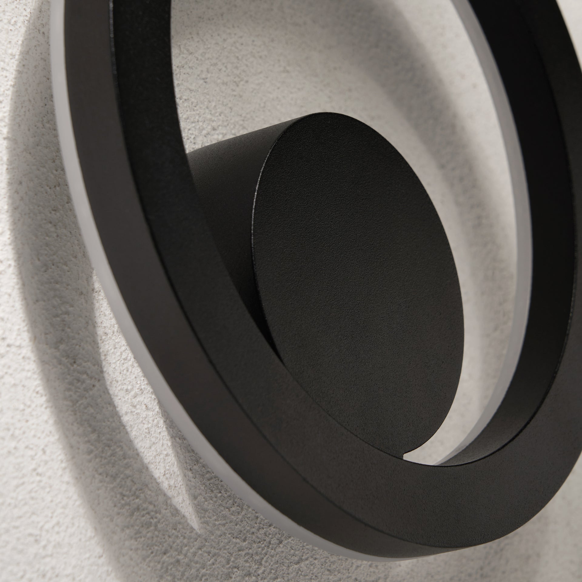 Forum ZN-44251-BLK Eclipse 12W LED Backlit Round Wall Light 4000K IP65 Black