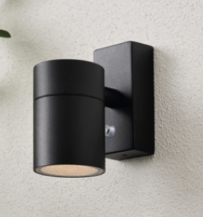 Forum ZN-45626-BLK Leto GU10 Down Light with Photocell IP65 Black