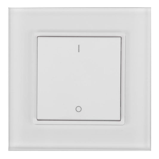 Kosnic CSWRF02 Wireless Driver and Switches Single Channel Battery Powered Push Switch White
