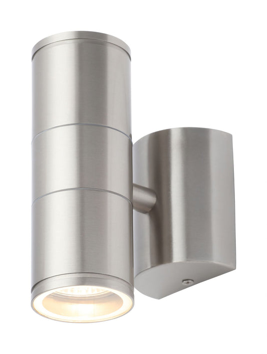 Forum CZ-29320-SST Islay 2 x GU10 Up / Down Wall Light IP44 Stainless Steel