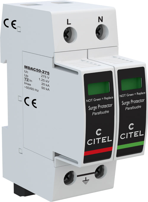 Switchtec DAC50S-11-275 Citel 50KA 1P+N TT/TN Type 2 Surge Protection Device MOV