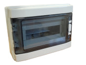 Switchtec DPC12M SCL 12 Module ABS Enclosure with Hinged Door Grey IP66