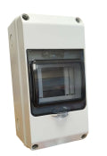 Switchtec DPC4M SCL 4 Module ABS Enclosure with Hinged Door Grey IP66