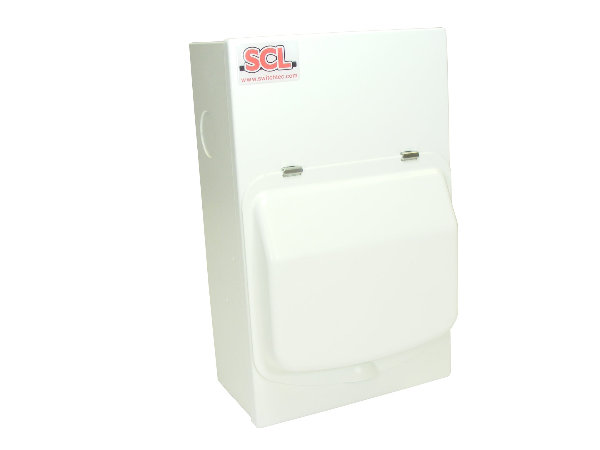 Switchtec E3SPD50-SFD1 Citel 50KA 3P+N 230/400V Metal Enclosed Type 1 SPD with Fuse Holders and Fuses Grey IP40