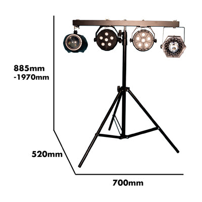 FXLAB G017KC 4 Way DJ Light and Stand Set