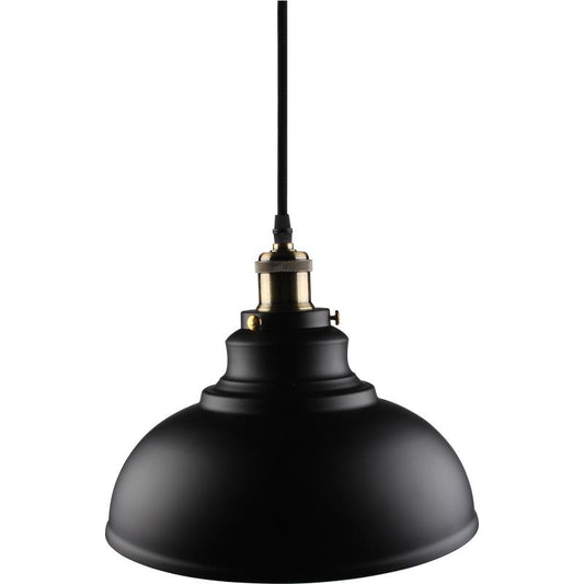 Kosnic ZIN-BLK Zinnia Metal Bowl Shaped Shade Black