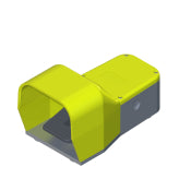 Switchtec PS2315 Comepi 1 N/O + 1 N/C Snap Action Plastic Footswitch (Full Cover and Safety Lever) Yellow IP65