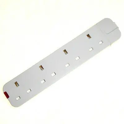 Niglon RS413FW 4 Gang Fused Trailing Socket White