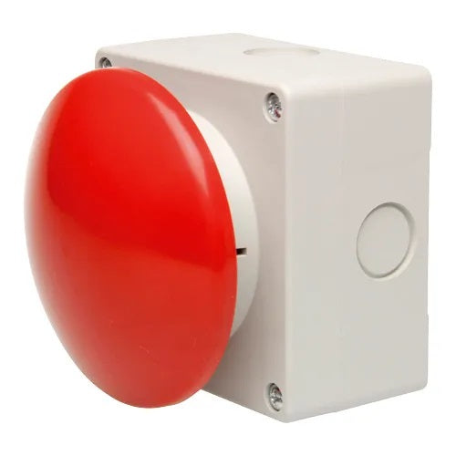 Switchtec SA081-11 Comepi Red Mushroom Head Momentary Wobble Action Palm Switch 1N/O+1N/C