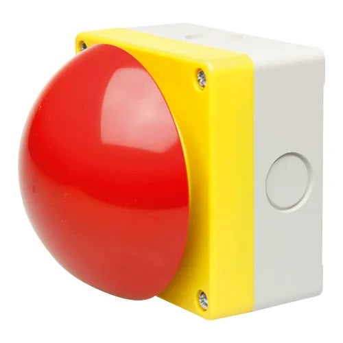 Switchtec SA091-11 Comepi Red Mushroom Head Momentary Wobble Action Palm Switch 1N/O+1N/C