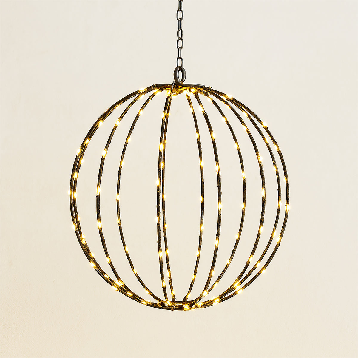 Xmas Haus XH10060 30cm 160 LED Pre Lit LED Sphere with Timer Warmwhite IP44