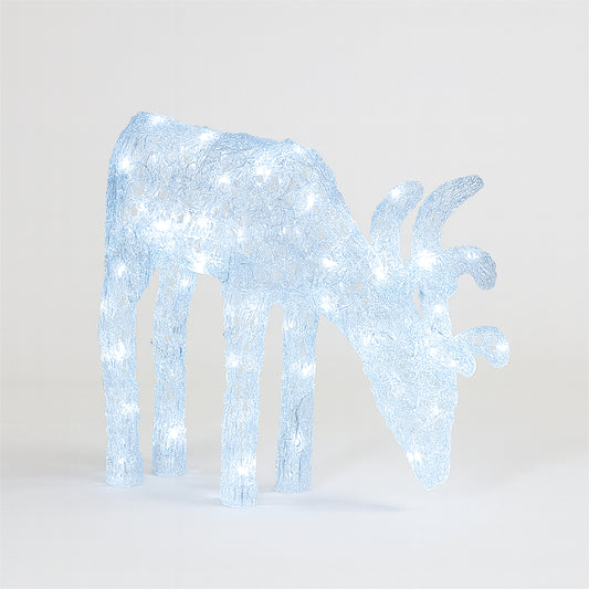 Xmas Haus XH10090 60 LED 60cm Acrylic LED Festive Deer Bright White IP44