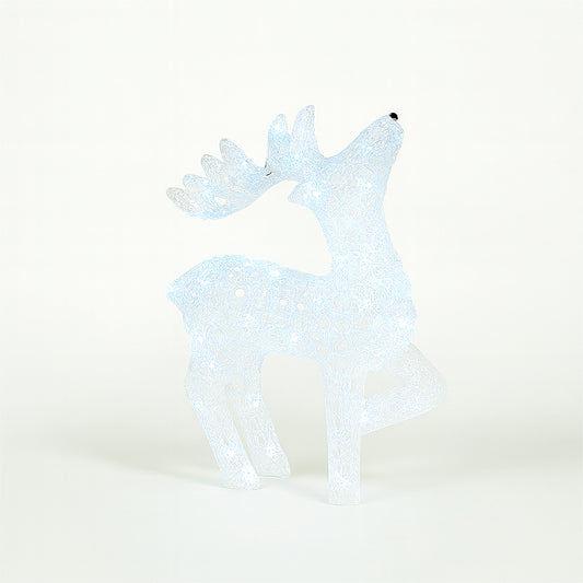 Xmas Haus XH10091 80 LED 54cm Acrylic LED Festive Deer White IP44