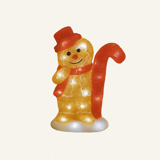 Xmas Haus XH10453 30 LED 31cm Acrylic Festive LED Gingerbread Man Warmwhite IP44