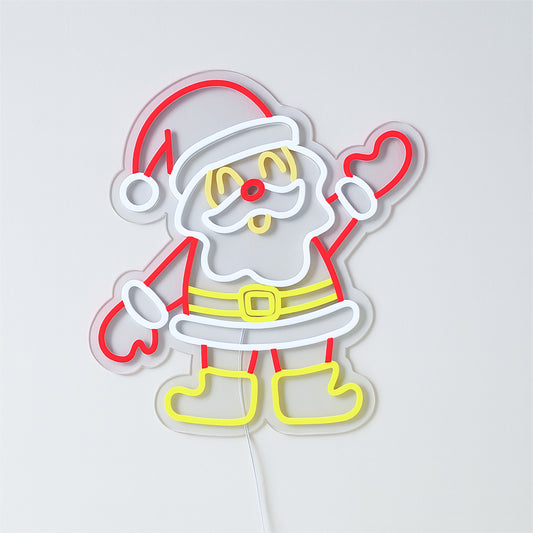 Xmas Haus XH20010 36cm LED Neon Santa Claus Silhouette Light (USB)