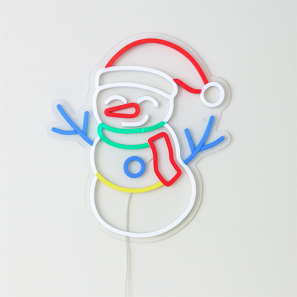 Xmas Haus XH20011 40cm LED Neon Snowman Silhouette Light (USB)