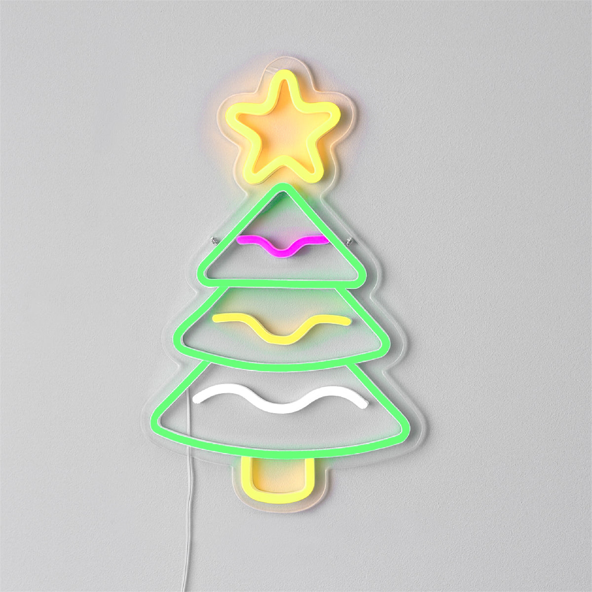 Xmas Haus XH20012 40cm LED Neon Christmas Tree Silhouette Light (USB)
