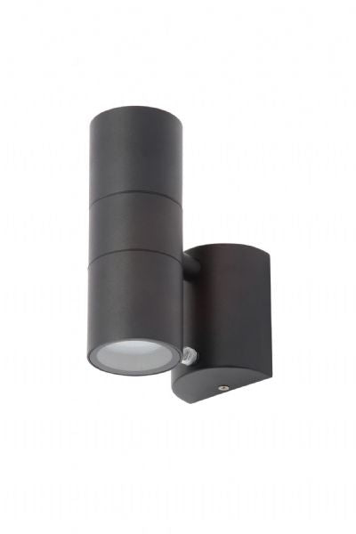 Forum ZN-34022-BLK-65 Leto 2 x GU10 Up / Down Light with Photocell IP65 Black